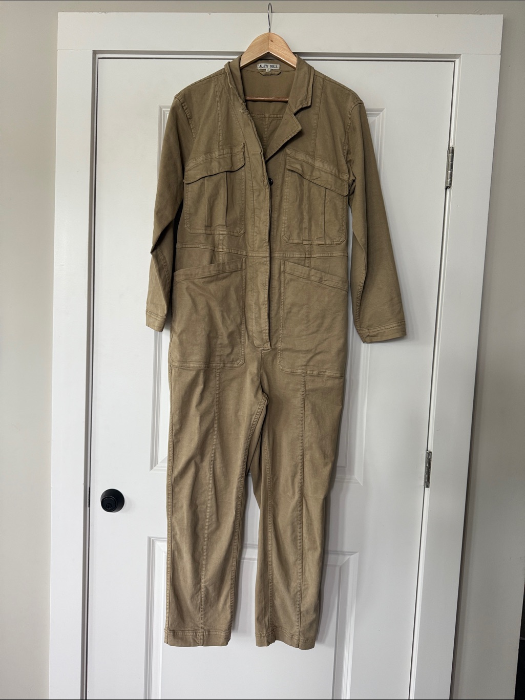 Alex Mill Tan Utility Jumpsuit